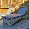 Signature Weave Meghan Sunlounger With Drinks Table Set Baths