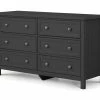 Julian Bowen Maine 6 Drawer Wide Chest Anthracite