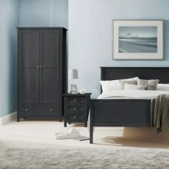 Julian Bowen Maine 5 Drawer Tall Chest Anthracite Baths