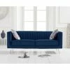 Mark Harris Furniture Danielle Blue Velvet 2 Seater Sofa Baths