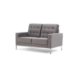 Baths Mark Harris Furniture Lillian Grey Velvet 2 Seater Sofa