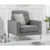 Mark Harris Furniture Lillian Grey Velvet Armchair Baths