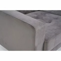 Mark Harris Furniture Lillian Grey Velvet Armchair Baths