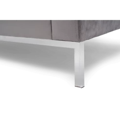 Mark Harris Furniture Lillian Grey Velvet Armchair Baths