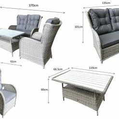 Signature Weave Meghan 4 Seat Sofa Set Baths