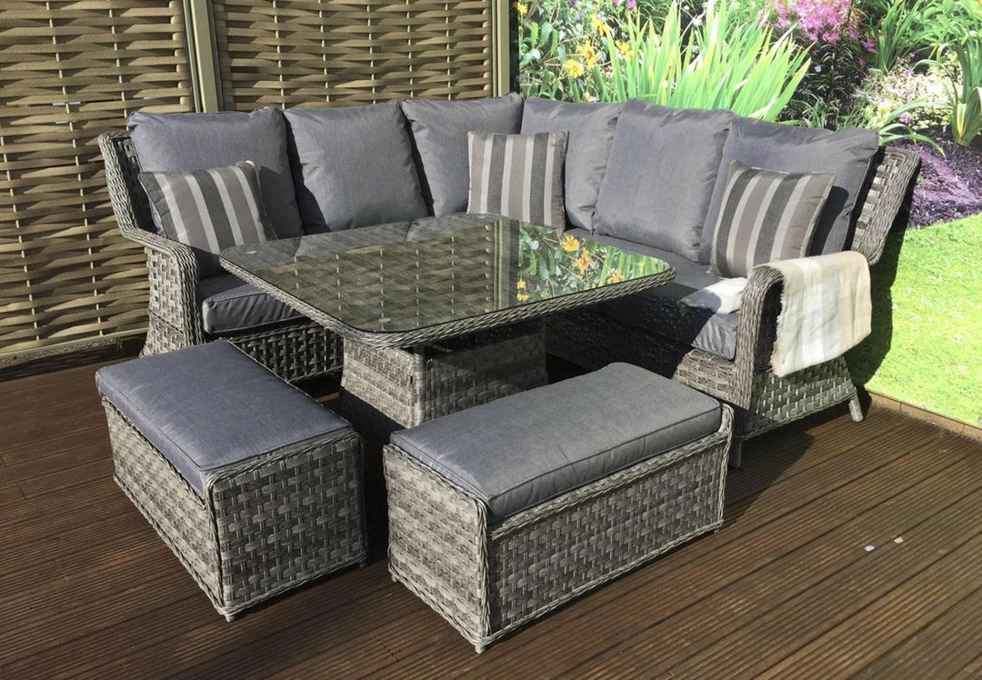 Signature Weave Mia Small Corner Dining Sofa Set Baths