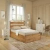 Emporia Beds Modena Solid Oak Ottoman Bed