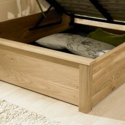 Emporia Beds Monaco Solid Oak Ottoman Bed