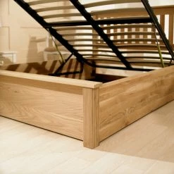 Emporia Beds Monaco Solid Oak Ottoman Bed