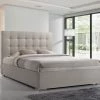Time Living Nevada Sand Fabric Bed Frame