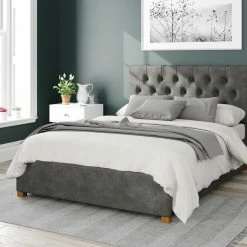 Better Bed Company Beds Better Portsmouth Granit Black Ottoman Bed