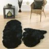 Origins Genuine Sheepskin Black Rug Baths