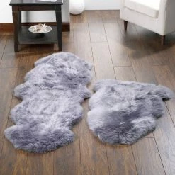 Baths Origins Genuine Sheepskin Grey Rug