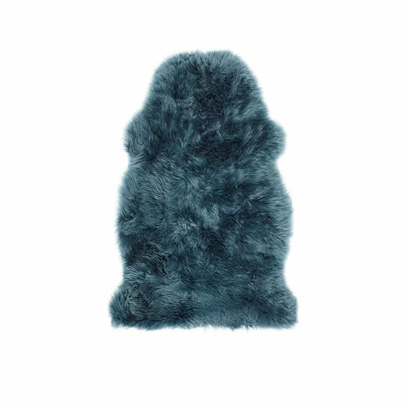 Origins Genuine Sheepskin Teal Rug Baths