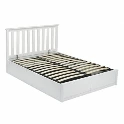 Beds LPD Furniture Oxford White Ottoman Bed