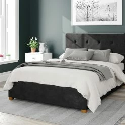 Better Bed Company Better Birmingham Black Ottoman Bed