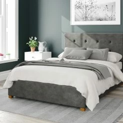Better Bed Company Beds Better Birmingham Granit Black Ottoman Bed