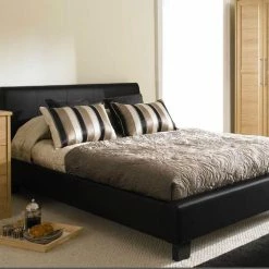 Time Living Roma Faux Leather Bed Frame