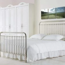 Beds Time Living Rose Polished Nickel Bed Frame