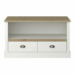 Baths Steens Sandringham Living White And Pine TV Unit