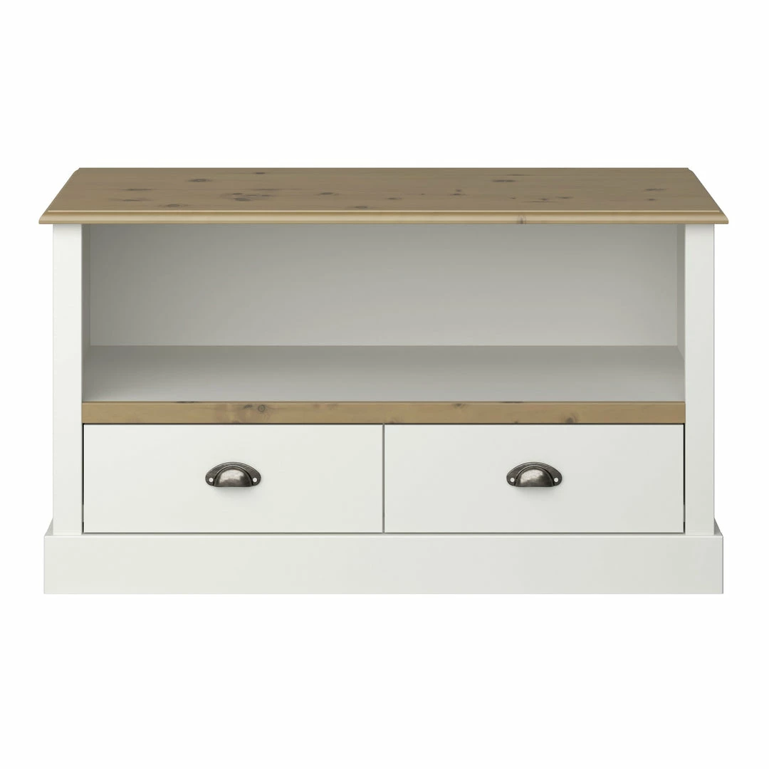 Baths Steens Sandringham Living White And Pine TV Unit