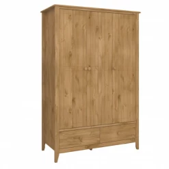 Steens Heston Pine 3 Door 2 Draw Wardrobe