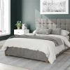 Better Bed Company Better Cheshire Dusk Grey Ottoman Bed Beds
