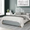 Better Bed Company Better Cheshire Sky Blue Ottoman Bed