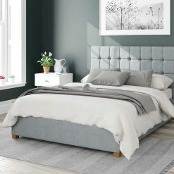 Better Bed Company Better Cheshire Sky Blue Ottoman Bed