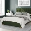 Better Bed Company Beds Better Cheshire Dark Green Ottoman Bed