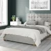 Better Bed Company Better Cheshire Silver Grey Ottoman Bed Beds
