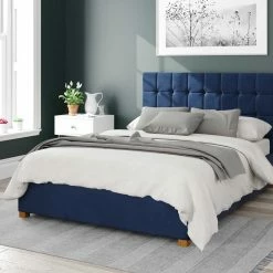 Better Bed Company Better Cheshire Blue Ottoman Bed