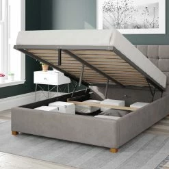 Better Bed Company Better Cheshire Charcoal Grey Ottoman Bed