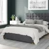 Better Bed Company Better Cheshire Dark Grey Ottoman Bed