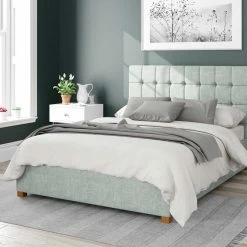 Better Bed Company Better Cheshire Light Green Ottoman Bed