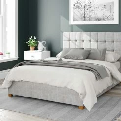 Better Bed Company Beds Better Cheshire Light Grey Ottoman Bed