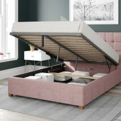 Better Bed Company Better Cheshire Pink Ottoman Bed Beds