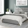 Better Bed Company Better Cheshire Smokey Grey Ottoman Bed