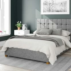 Better Bed Company Better Cheshire Smokey Grey Ottoman Bed