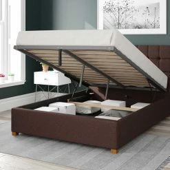 Better Bed Company Better Cheshire Dark Brown Ottoman Bed