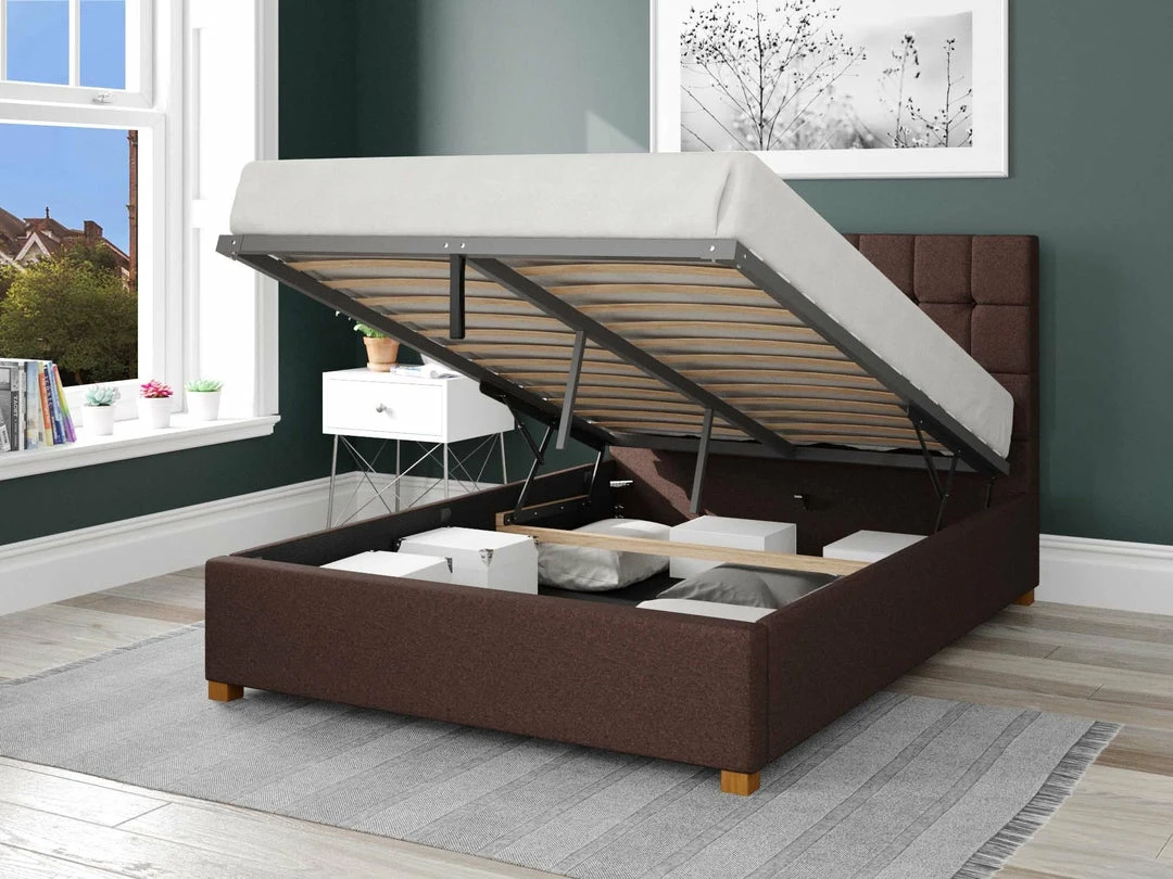 Better Bed Company Better Cheshire Dark Brown Ottoman Bed