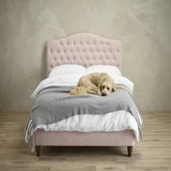LPD Furniture Sorrento Pink Bed Frame Beds