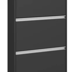 Steens Skyline 3 Drawer Tall Shoe Cabinet Black Baths