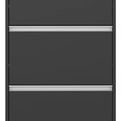 Steens Skyline 3 Drawer Tall Shoe Cabinet Black Baths