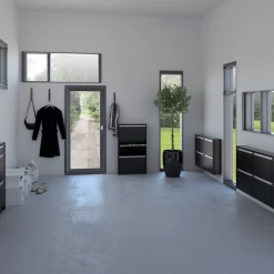 Steens Skyline 4 Drawer Shoe Cabinet Black Baths