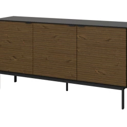 Steens Soma 3 Door Sideboard Black And Pine Baths