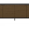 Steens Soma 4 Door Sideboard Black And Pine Baths
