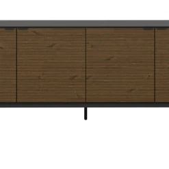 Steens Soma 4 Door Sideboard Black And Pine Baths