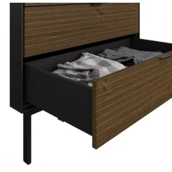 Steens Soma 5 Drawer Chest Black And Pine