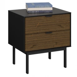 Steens Soma Night Table Black And Pine Baths